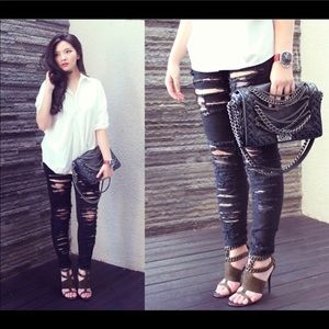 [BLANCKNYC] Destoryed Jeans